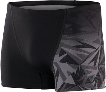Speedo Boom Placement V-Cut Swim Shorts black/oxid grey