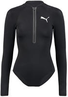 PUMA Badeanzug "PUMA SWIM WOMEN LONG SLEEVE SURF SUIT" mit Logodruck, Surfanzug,