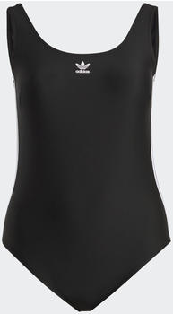 Adidas adicolor 3-Streifen Badeanzug – Große Größen black/white (HS5393)