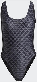 Adidas Originals Monogram 3-Streifen Badeanzug black/white (HS5405)