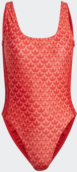 Adidas Originals Monogram 3-Streifen Badeanzug better scarlet/bright red/white (HZ4109)