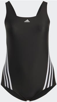 Adidas 3-Streifen Badeanzug – Große Größen black/white (IB5981)