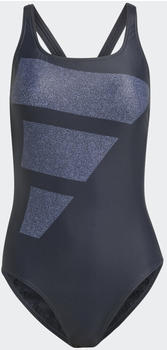 Adidas Big Bars Graphic Badeanzug black/silver violet/white (HR4381)