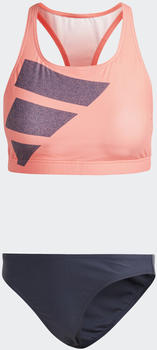 Adidas Big Bars Bikini coral fusion/shadow navy/white (HR4386)