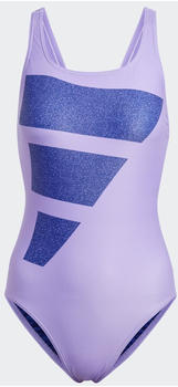 Adidas Big Bars Graphic Badeanzug violet fusion/victory blue/white (HS6735)