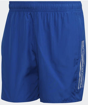 Adidas Short Length Mid 3-Streifen Badeshorts royal blue (HH9494)