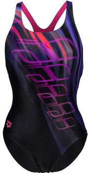 Arena Shading Swimsuit (005286-500) black/freak rose