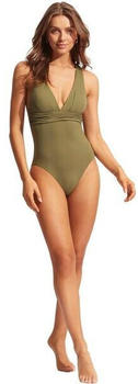 Seafolly Collective Cross Back One Piece (10950-942-202) olive