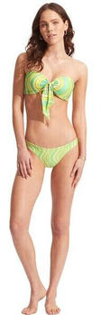 Seafolly Mod Squad Reversible High Cut Pant (40719-050-201) lime burst