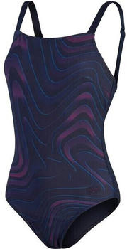 Speedo Swimsuit spdscu amberglow pt 1pc af blu (800306215153-5153) true navy/deep plum2