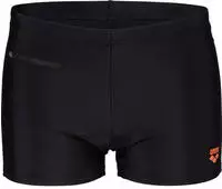 Arena 006159, ARENA Herren Badehose SOLID ZIPPED NEW BRUNER BLACK male