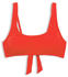 Esprit Strukturiertes Crop-Bikini-Top mit wattierten Cups (013EF1A312) red