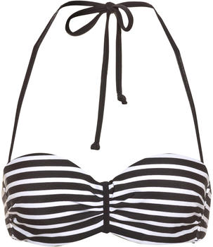 Venice Beach Bikini Oberteil schwarz-weiß gestreift (95394251-11397)