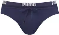 PUMA Badeslip "PUMA SWIM MEN LOGO SWIM BRIEF" mit elastischem Logobund
