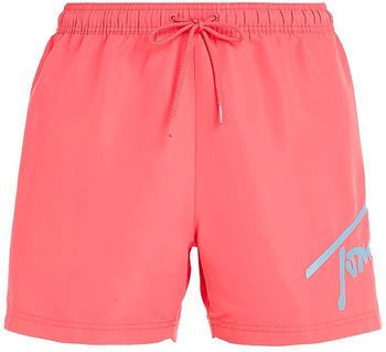 Tommy Hilfiger Signature Logo Mid Length Swim Shorts (UM0UM02862) laser pink