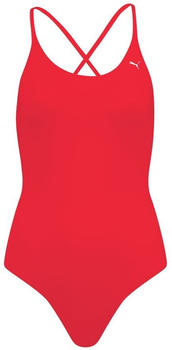Puma V Neck Swimsuit (100001634-002) rot