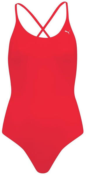 Puma V Neck Swimsuit (100001634-002) rot