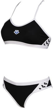 Arena Icons Solid Cross Back Bikini black/white