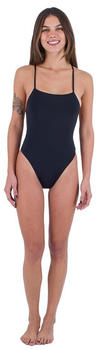 Hurley Solid Square Neck Moderate Swimsuit (HDO1101) schwarz