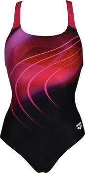 Arena Swimsuit Swim Pro Back (005141) black/freak rose