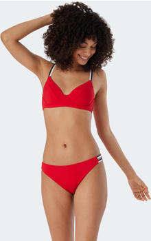 Schiesser Bügel-Bikini-Set variable Träger Mini-Slip Ripp-Optik rot Underwater (179205-500)