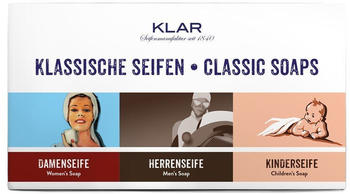 KLAR Seifen Klassiker Seifen Set (3 x 100g)