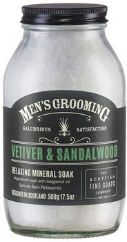 Scottish Fine Soaps Men's Grooming Vetiver & Sandalwood Relaxing Mineral Soak (500g)