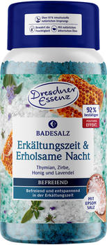 Dresdner Essenz Badesalz Erkältungszeit & Erholsame Nacht (600 g)
