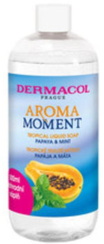Dermacol Aroma Moment Papaya & Mint flüssige Seife Ersatzfüllung (500 ml)