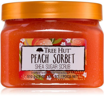 Tree Hut Peach Sorbet Körper-Peeling mit Zucker (510g)
