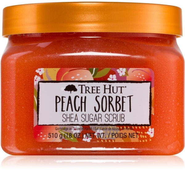 Tree Hut Peach Sorbet Körper-Peeling mit Zucker (510g)