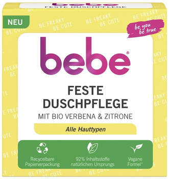 Bebe More Feste Duschpflege mit Bio Verbena & Zitrone (80 g)