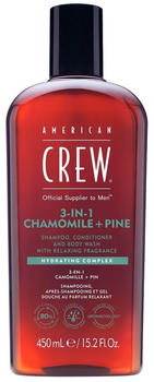 American Crew 3-in-1 Chamomile + Pine Shampoo, Conditioner and Body Wash (450ml)
