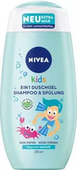 Nivea Kids 3in1 Duschgel, Shampoo & Spülung Apfelduft (250ml)