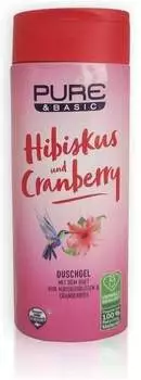 Pure & Basic Hibiskus und Cranberry Duschgel