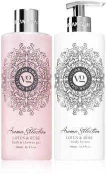 Vivian Gray Aroma Selection Lotus & Rose confezione regalo 2x500 ml