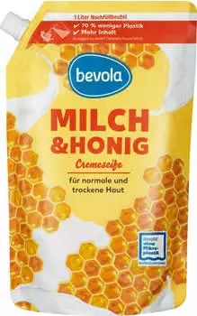 Bevola Milch & Honig Cremeseife Nachfüllpack (500 ml)