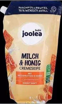 Joolea Milch & Honig Cremeseife Nachf&uuml;llpack (500 ml)