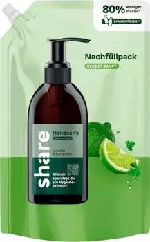 Share Handseife Limette & Koriander Nachf&uuml;llpack (500 ml)