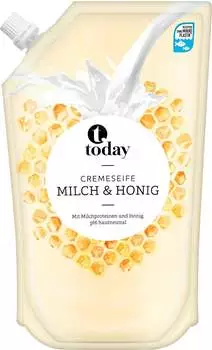 Today Cremeseife Milch & Honig Nachf&uuml;llpack (500 ml)