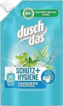Dusch Das Schutz + Hygiene Handseife Antibakteriell Nachf&uuml;llpack (500 ml)