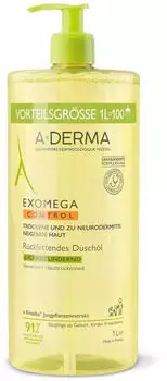 A-Derma Exomega Control Emollient Shower Oil (1 L)