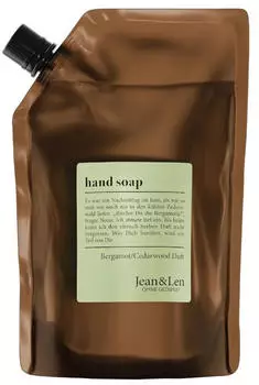 Jean & Len Handseife Bergamot & Cedarwood Nachfüllpack 500ml