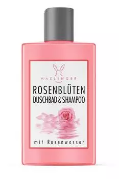 Haslinger Rosenbl&uuml;ten Duschbad & Shampoo 2 in 1 200 ml