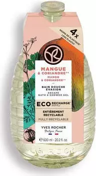 Yves Rocher Bain de Nature Duschgel Ersatzfüllung Mango & Coriander 600 ml