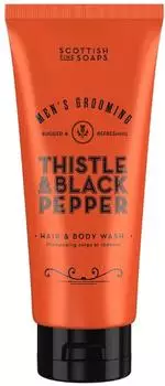 Scottish Fine Soaps Thistle & Black Pepper Duschgel für Herren 200 ml