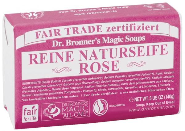 Dr. Bronner's Stückseife Rose (140g)