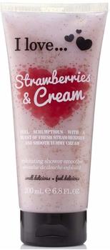 I Love Cosmetics I love Strawberries & Cream Körperpeeling (200 ml)