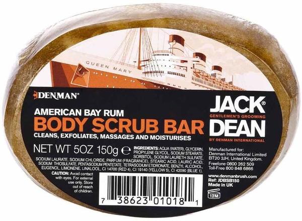 Denman American Bay Rum Body Scrub Bar (150g)