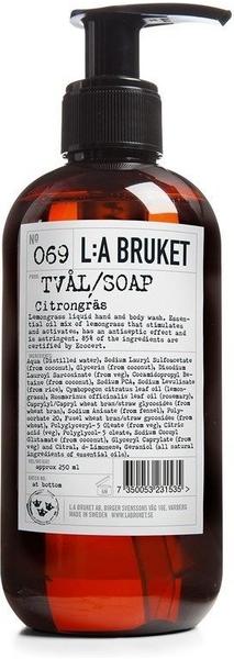 L:A Bruket Lemongrass No. 69 Liquid Soap